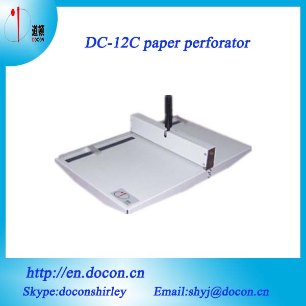 DC-12C manually paper perforating machine