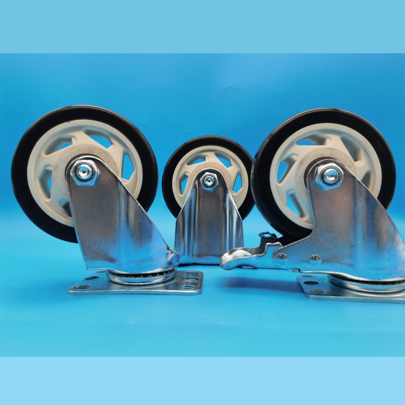 Stability Medium-duty Pp Polypropylene Wheels Singel Castors 3 " Lockable rigid Swivel Bakery Racks Picking Carts