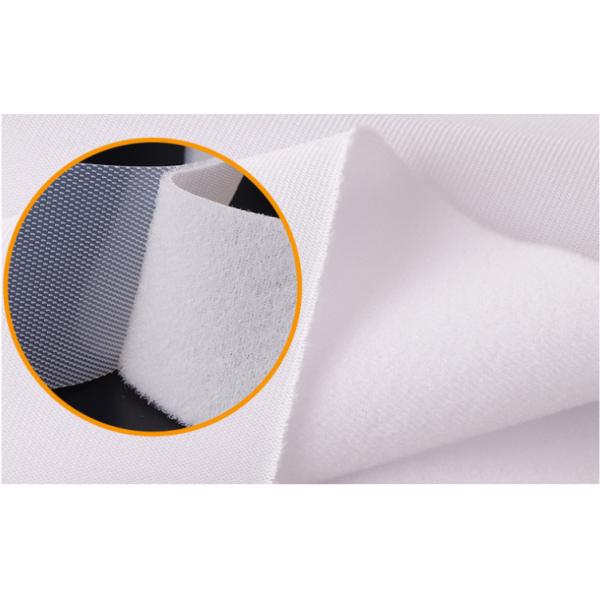 Breathable and soft extra thin Loop fabric wide Hook and Loop tape in black and white color