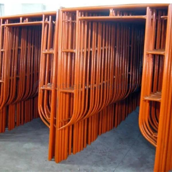 Construction Scaffolding Materials Quality Powder Coated Galvanized H Step Frame