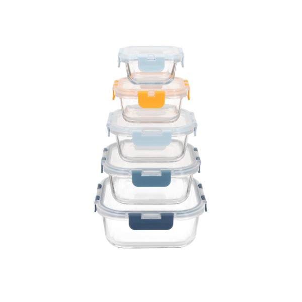 Microwave Safe Dishwasher Safe Freezer Safe Glass Food Container with Cool Lock PP Lid