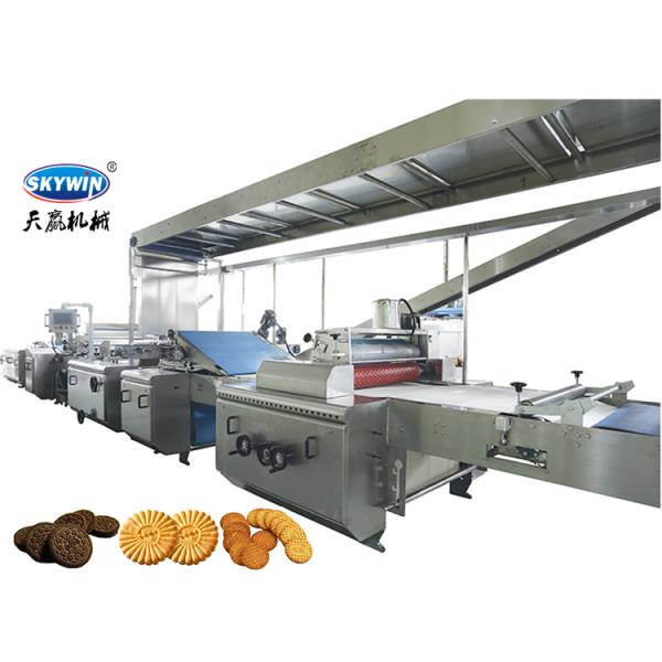 Automatic Hard and Soft Biscuit Making Machine with gas Tunnel Oven for capacity 100~2000kgs per hour