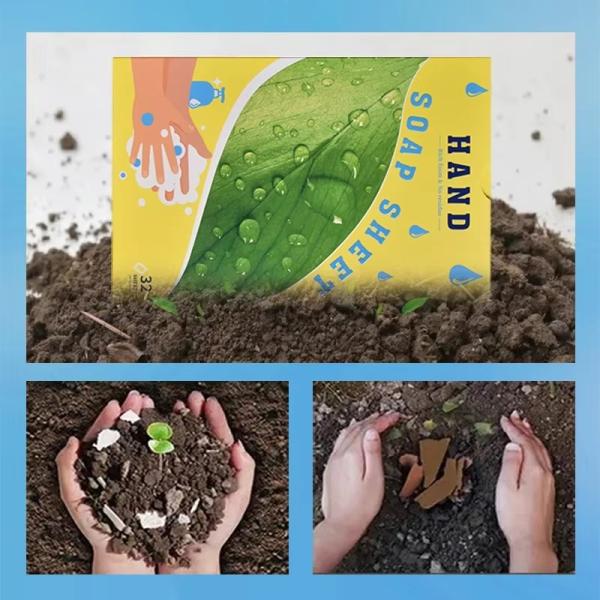 Disposable Paper Hand Soap Sheets Customized Space Saving Lightweight