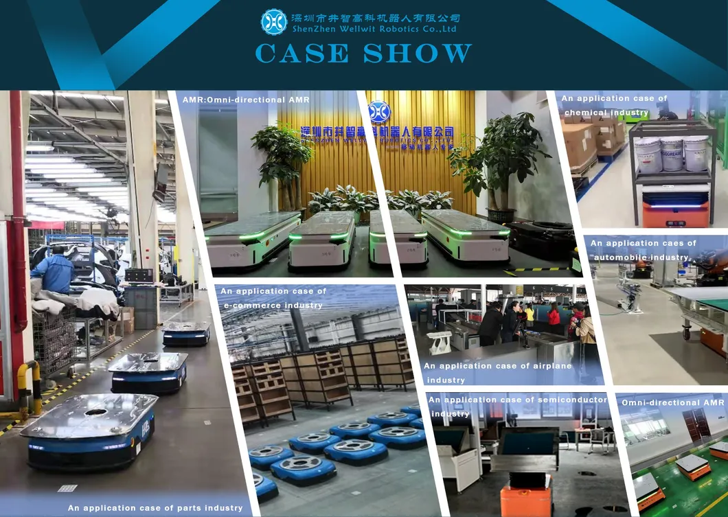 Automatic Handling Forklift Agv Robot for Transportation in Warehousing and Logistics