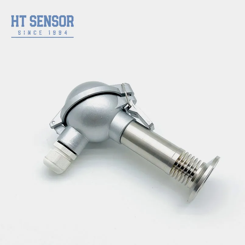 The High Temperature Clamp is Connected To The 50.4mm Cable Pressure Sensor Transmitter