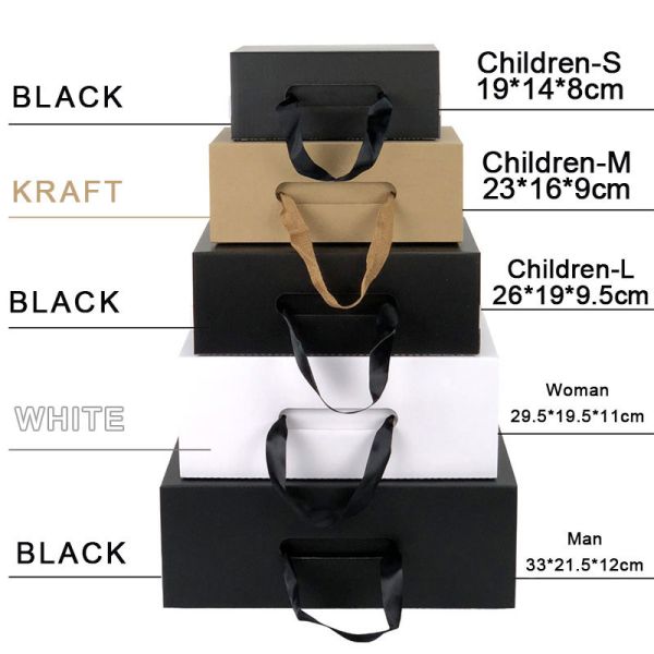 Recyclable Plain Cardboard Empty Shoe Boxes Packaging With Lids