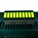 Yellow 10 LED Light Bar , Big 10 Segment Led Display 25.4 x 10.1 x 7.9mm