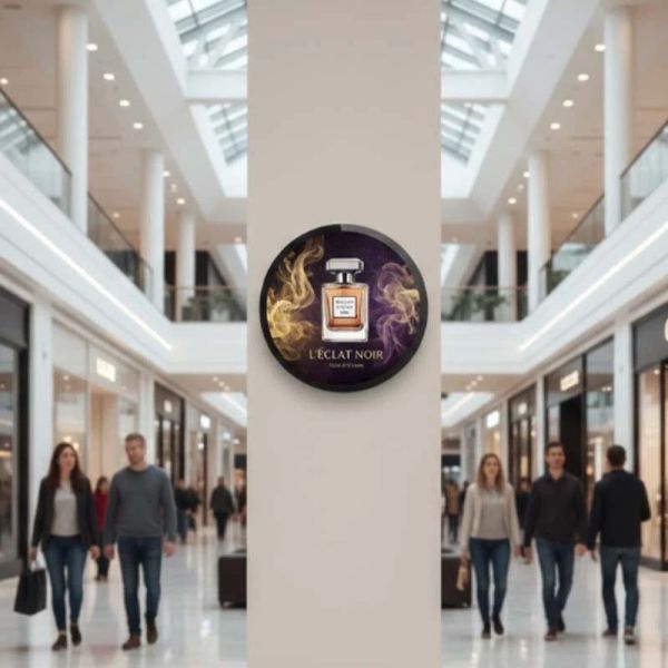 Circular Smart Display Screen with CMS Control for Retail Advertising and Exhibition Displays