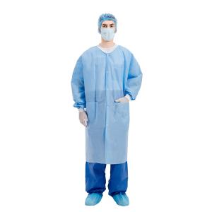 Buy cheap Single Collar PP Disposable Lab Coats ISO13485 Standard product