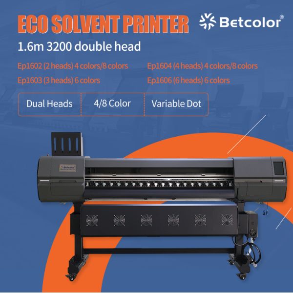 High Quality Large Format 1.6m/1.8m/3.2m Eco Solvent Ink Printer Plotter I3200 Print Head Stabilized Vinyl Printer