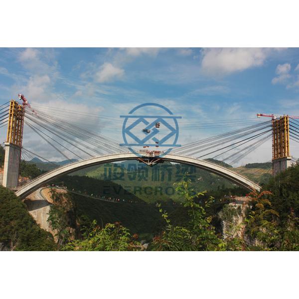 High Strength Large Span Steel Truss Arch Bridge Shot Blasting Surface