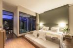 Commercial 3-5 Star Hotel Bedroom Furniture Sets Cherry , Walnut Veneer