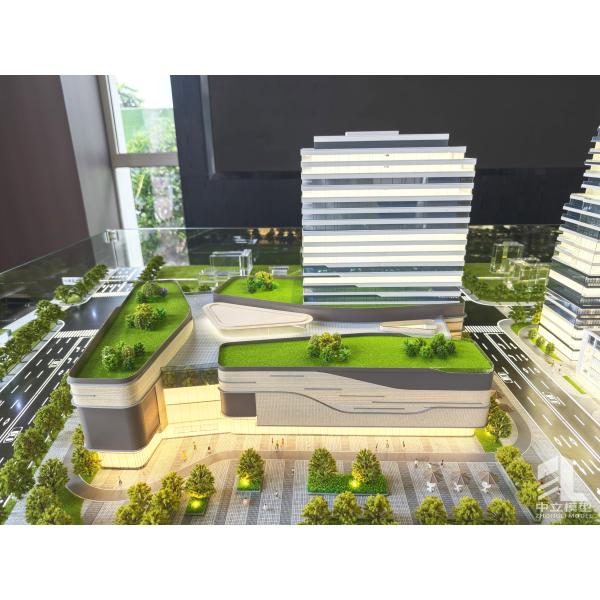 Customized Architectural Scale Model for Urban Planning Exhibition with LED Lights Used 3 D Technology