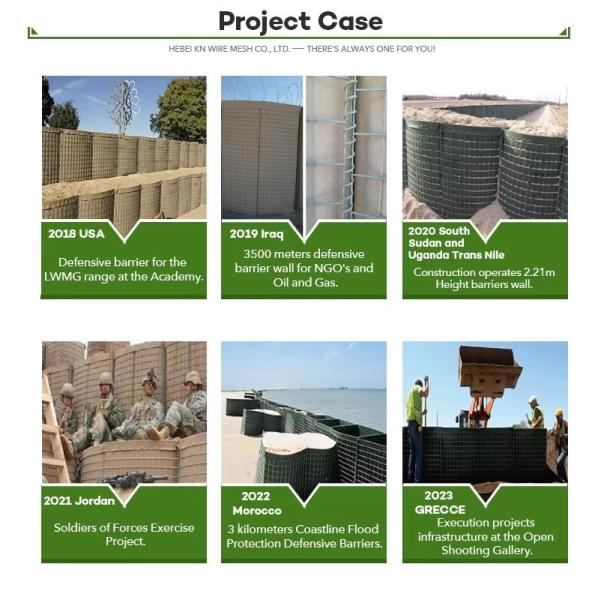 Explosion Proof Sand Retaining Wall Defensive Barrier Security Fence