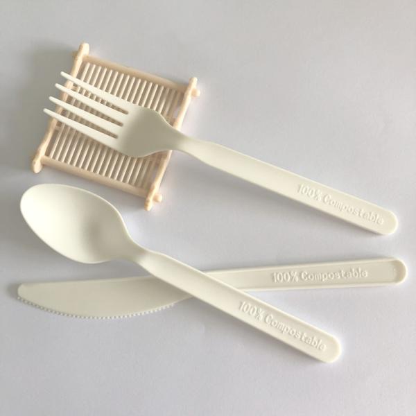 9in PLA Compostable CPLA Cutlery 100% Biodegradable Forks And Spoons Knives