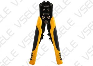 Buy cheap Automotive Wire Terminal Crimping Tool / Yellow Portable Wire Stripper product