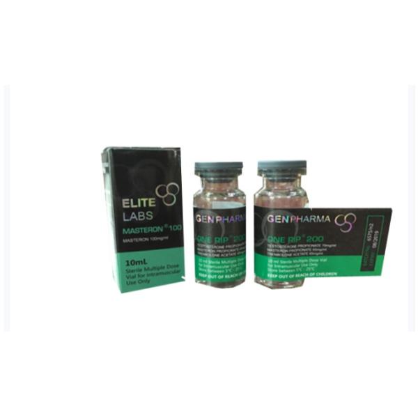 10ml Vial Labels With Silver/Gold Foil Embossing For Test E 250