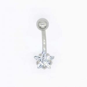 China Hollywood 8mm Star Belly Button Piercing 316 Stainless Steel on sale