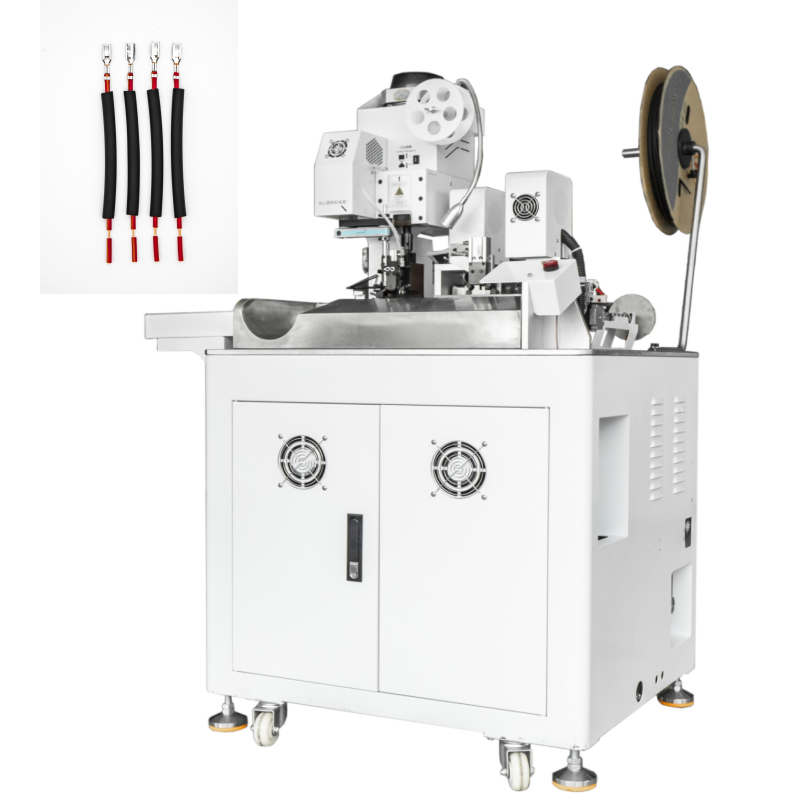 Factory Supply Fully Automatic Single Head Crimping with Tube Insertion Machine with One-stop Cutting Stripping for Agent Price