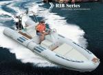 Hand Made FRP Inflatable RIB Boats , Deep - V Fiberglass Hull Inflatable Fishing
