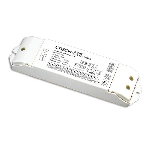 0-10V Dimmable Driver AC100-240V,100-700mA 15W Constant Current Power Driver