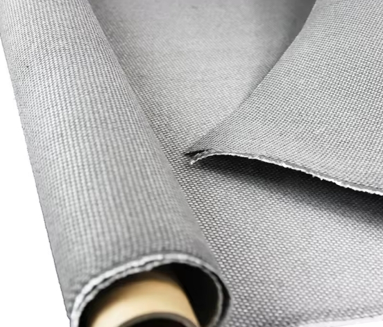 Calcium Silicate Coated Fiberglass Fabric product sample