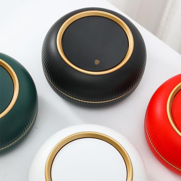 Wholesale Round Desktop Mini Trash Can Household Small Storage Bucket with Lid Light Luxury Plastic Car Hygiene Bucket