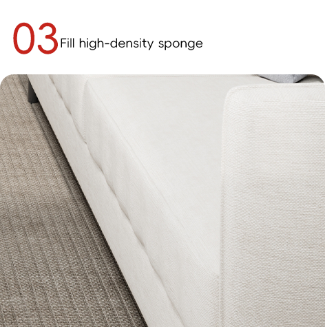 Modern fashion practical multi-functional and ergonomic three-person apartment sofa support customization