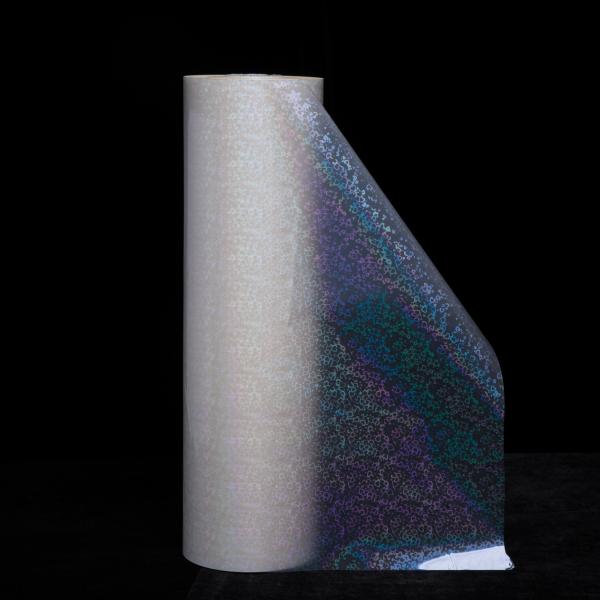 Love Heart Transparent Holographic Thermal Lamination Film BOPP Material Heat Lamination Film for Packaging