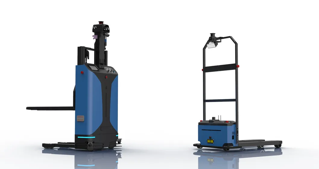 Automatic Handling Forklift Agv Robot for Transportation in Warehousing and Logistics