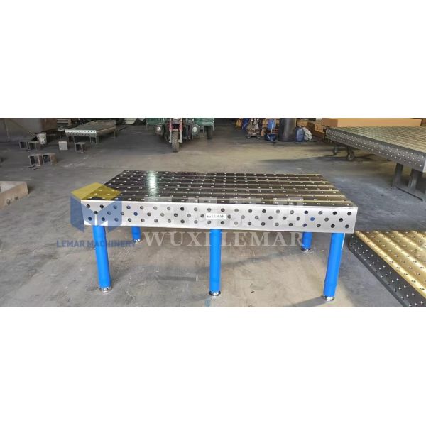 Welding table in production environment
