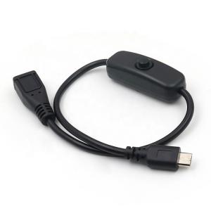 China Male to Female ON OFF Micro USB Extension Charging Cable with Switch on sale