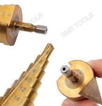 BMR TOOLS straight flute hss step drill bit for hole drill 4-20mm with helix