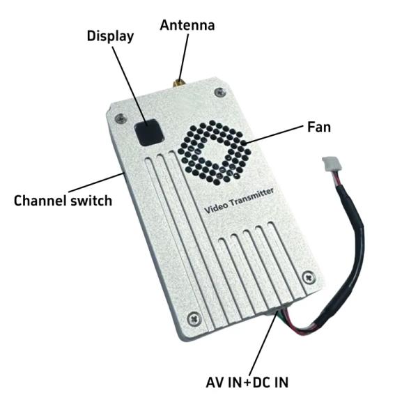 1.2Ghz 5W 60km long range vtx fpv Wireless Video Transmitter For Drone Transmission