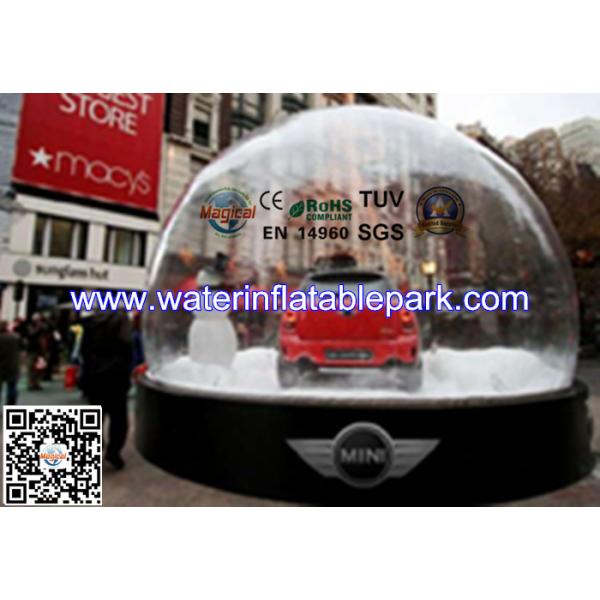 Snow Globe Inflatable Bubble Tent Trade Show , Adverting Transparent Bubble Dome Tent