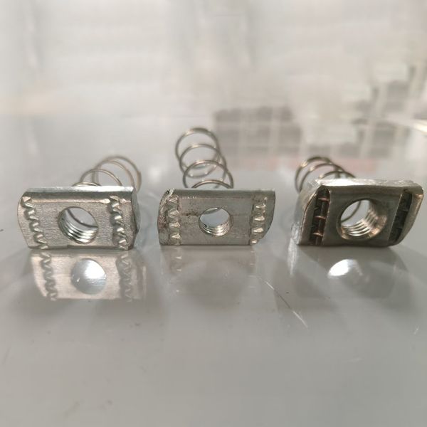 Customized Strut Channel Accessories Spring Fixed Connection Female Connector