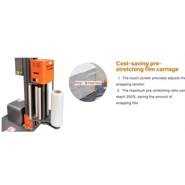 Newest 300% Pre Stretch CE Automatic Pallet Stretch Wrapping Machine