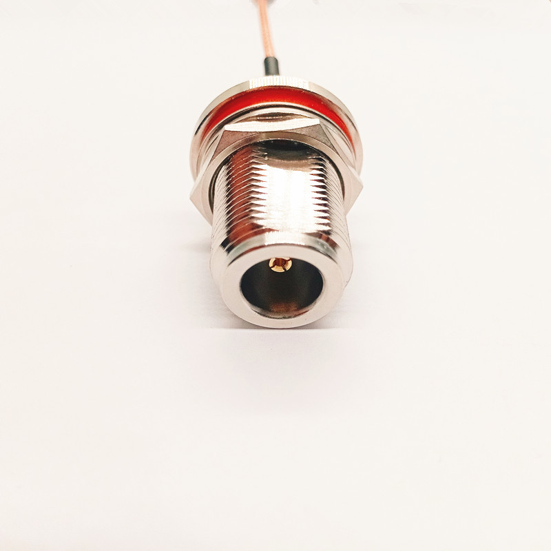 Ultra-Thin RG178 RF Cable Assembly with N-Type Female Bulkhead and DC~3GHz Frequency for GPS Applications