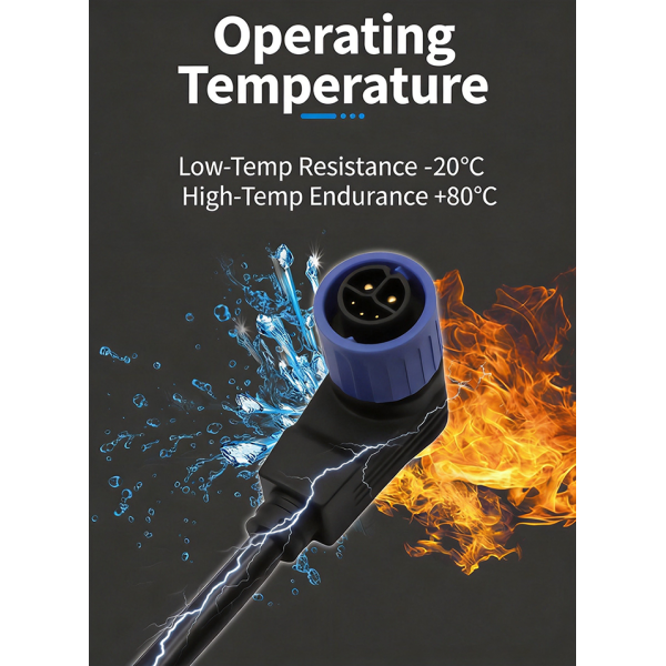 IP67 Waterproof Electric Motorcycle Charging Connector 50A EV Plug