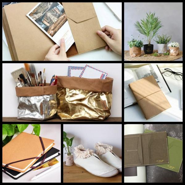 Moisture Proof Multicolor Washable Recycled Kraft Paper Roll For Plan Bag