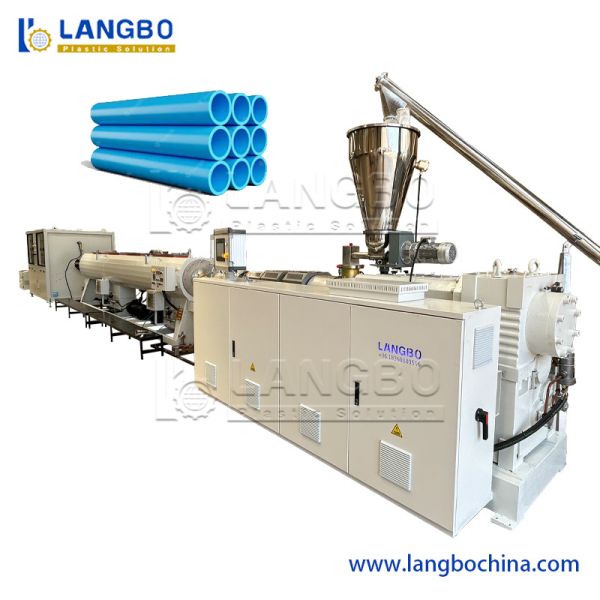 Double-screw PVC Pipe Extrusion Machine with PLC Control and Full-automatic Operation for Efficient Production