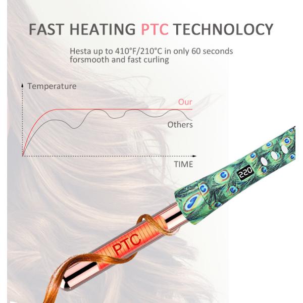 6 Head Hair Curling Wand Set