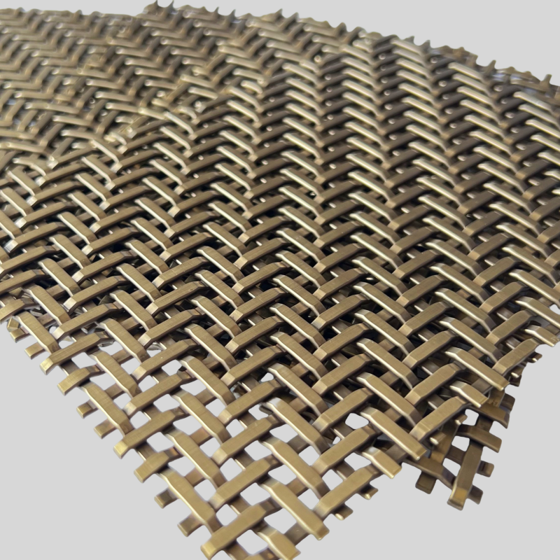 Buy cheap Bronze Plated Architectural Metal Mesh For Cabinetry And Cladding product