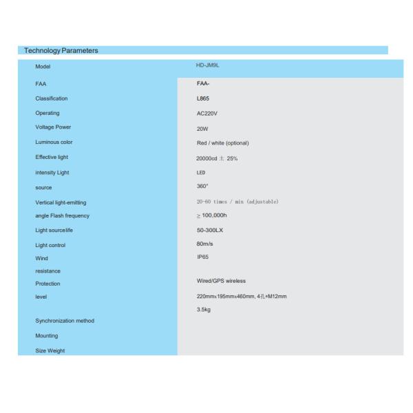 Aviation Obstacle Aircraft Warning Lights For Lighting Protection