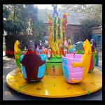 5% discount Moveable tea cup ride with trailer kids fun equipment