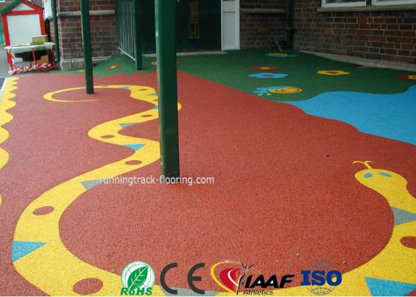 Custom Colored Acrylic Sports Flooring / High Elasticity Sport Court Flooring