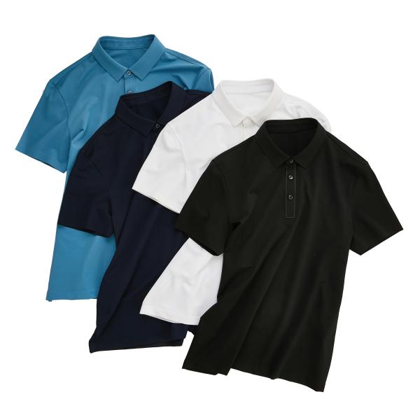 New Popular Uv-protection Quick-drying Breathable Sublimated Cotton Solid Color Uniform Golf Polo Shirt for Men Designs