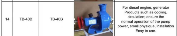 TB40 Mini Support Pump Agricultural Water Pump Diesel Engine Water Pump
