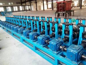 Buy cheap GI. Carbon Steel Top Hat Channel Roll Forming Machine With 1.5 Inch Chain of Transmission product