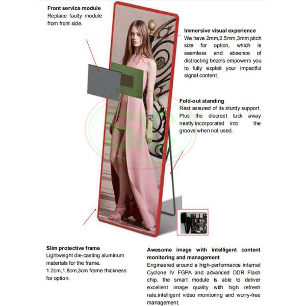 Portable Led Video Wall P1.25 P1.5 P1.86 P2 P2.5 With Wheels Poster Advertising LED Indoor Led Poster Screen Led Digital Display